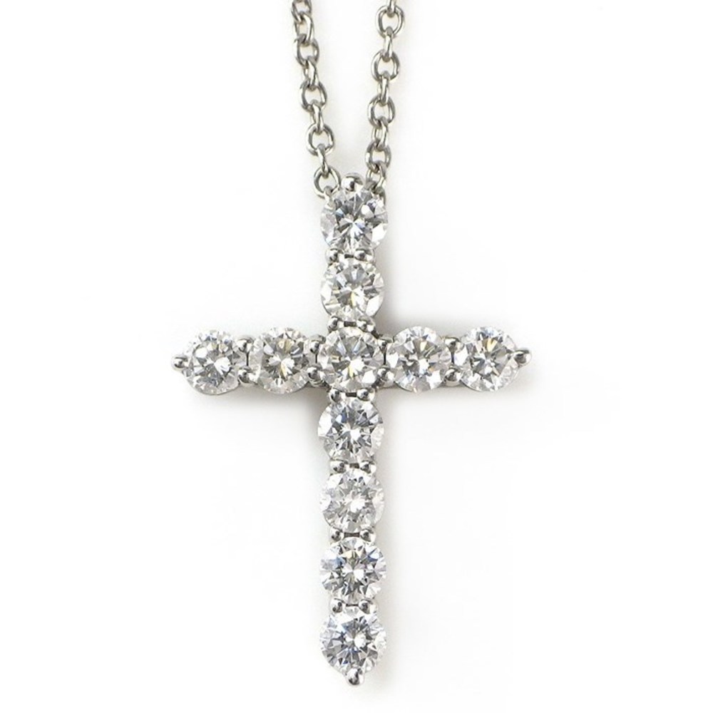 Tiffany Necklace Small Cross Diamond
